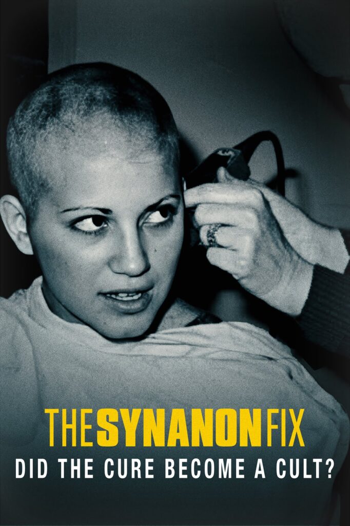 The cover of the documentary "The Synanon Fix: Did the Cure Become a Cult?" on Max