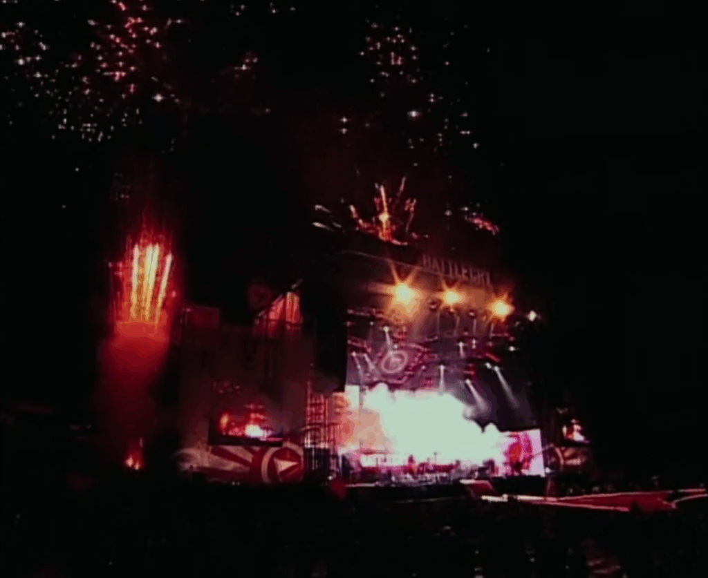 The BattleCry stage is lit up, fog is bellowing, and fireworks exploding all around the stage. The hype is cranked to 11!